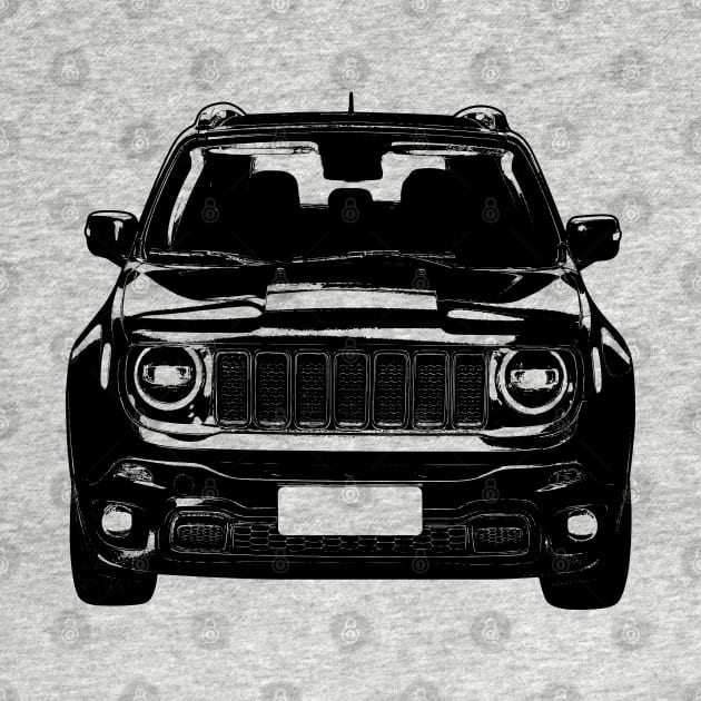 Jeep Renegade Sketch Art by KAM Std